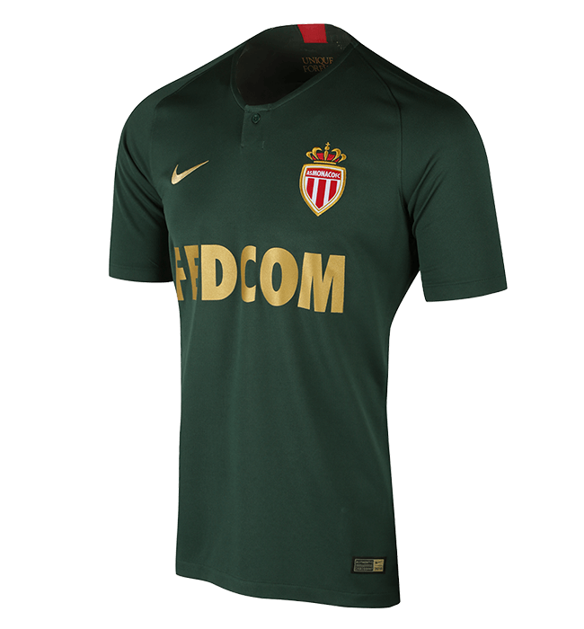 18-19 AS Monaco Away Green Soccer Jersey Shirt